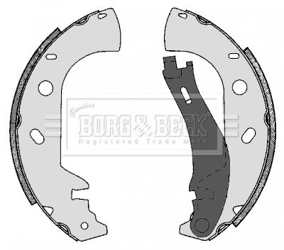 BORG & BECK stabdžių trinkelių komplektas BBS6301